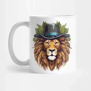 Hipster King of the Jungle Cool Lion Mug